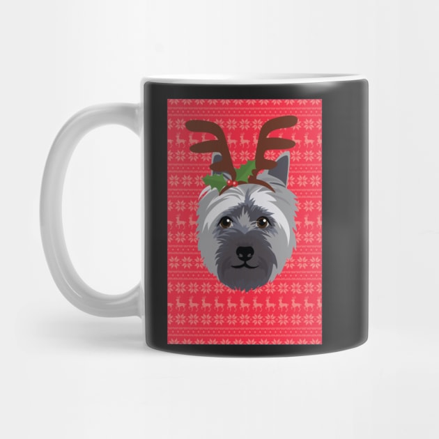 Cairn Terrier Christmas by giddyaunt